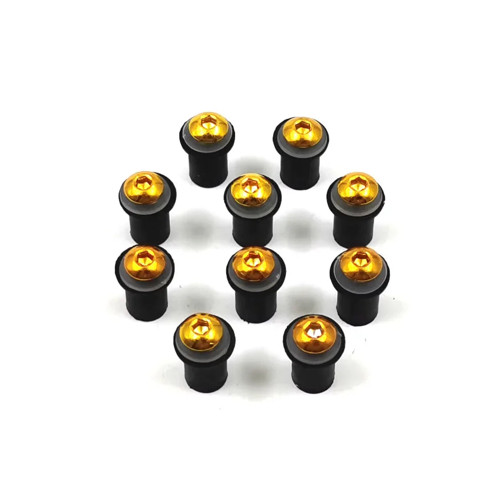 Vis de fixation de pare-brise moto en aluminium, plusieurs couleurs - vue 8