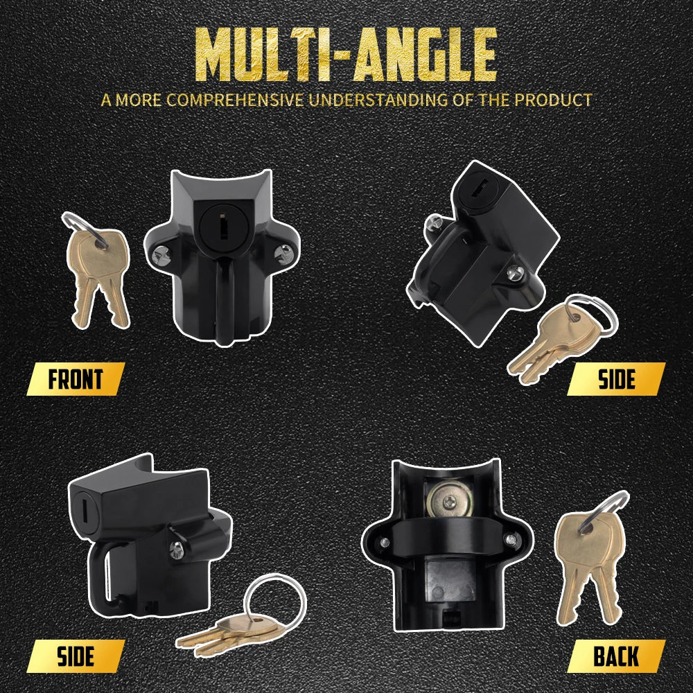 Antivol de Casque avec Crochet de Suspension et 2 Clés - Guidon 25-32mm, Harley-Davidson – photo 2/8