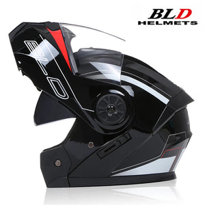 Casque moto modulable double visière, vue de trois quarts - vue 15