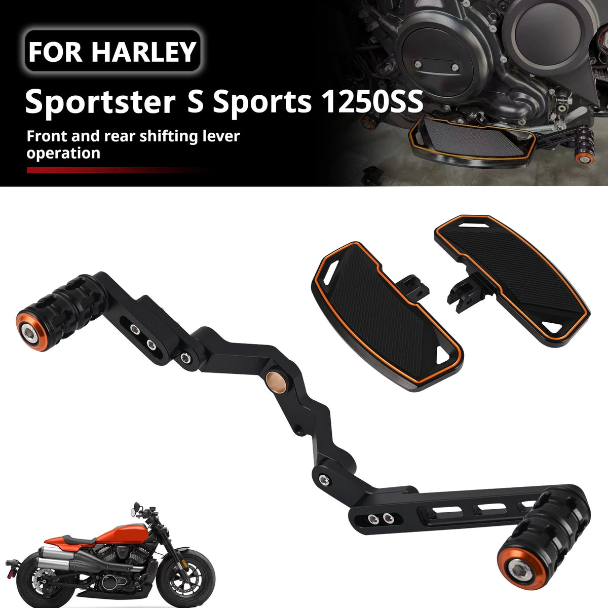 Levier de sélecteur élargi pour Harley-Davidson Sportster S 1250 – photo 2/16