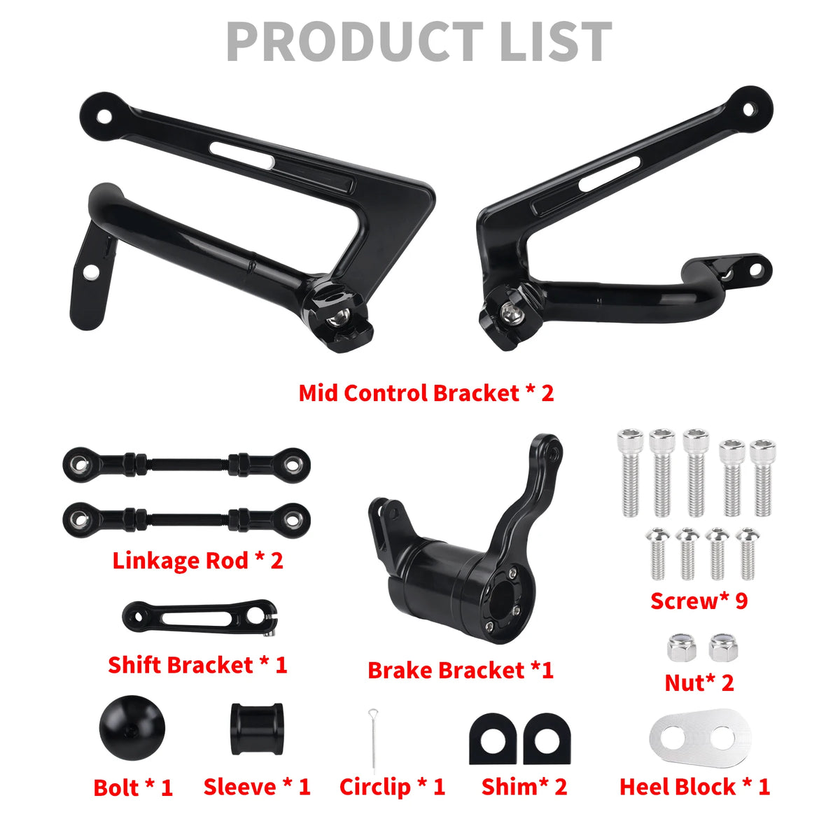 Kit de commandes centrales noir en aluminium pour Harley-Davidson Touring - vue 5