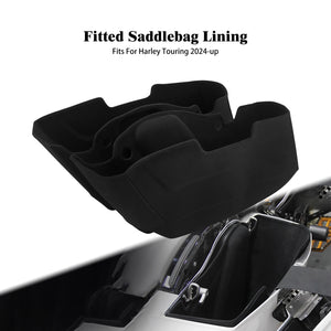 Doublures de sacoches en feutrine noire pour Harley-Davidson Touring - vue 1