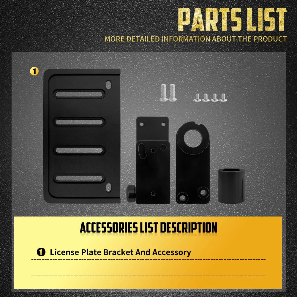 Support Repliable de Plaque d'Immatriculation Latéral - Harley-Davidson Softail Breakout, Fat Boy, Slim, Deluxe 2018-2024 – photo 5/7