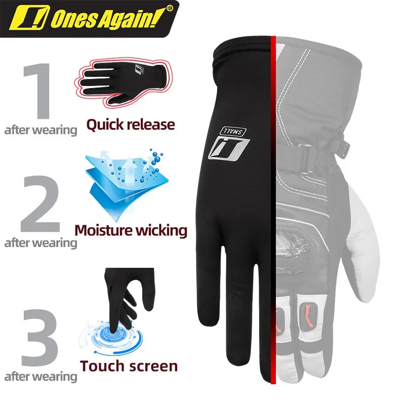 Sous-Gants Moto Amovibles à Enfiler et Retirer Facilement - vue 5