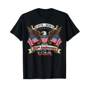 T-shirt Homme Aigle Drapeau USA 250 Ans - vue 5