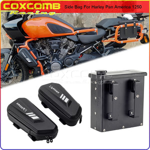 Boîte à outils en aluminium noir pour Harley-Davidson Pan America 1250 - vue 1