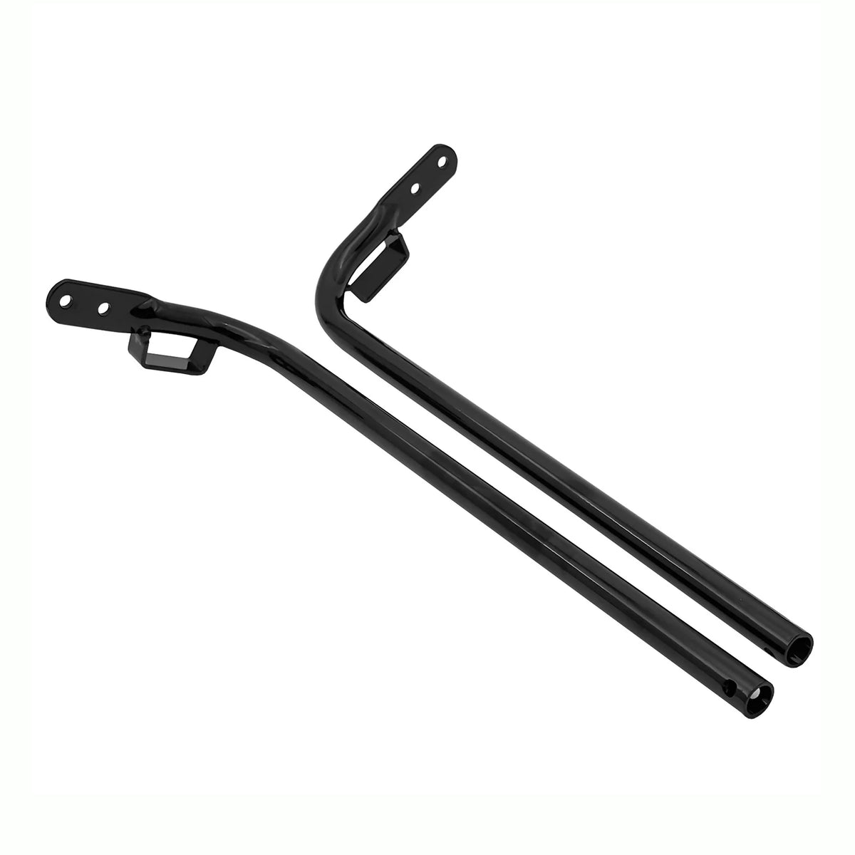 Support de sacoche noir brillant sur une Harley-Davidson Touring - vue 4