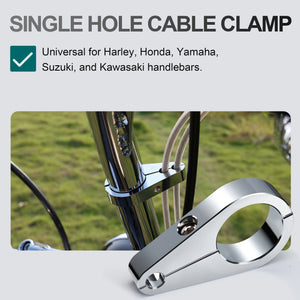 Colliers de Fixation Universels pour Câbles et Durites (1 / 1,25 / 1,5 pouce) - Harley-Davidson Touring, Dyna, Softail et Sportster – photo 2/14