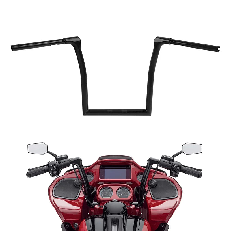 Guidon ape hanger 14 pouces pour Harley Road Glide - vue 1