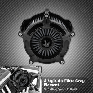 Kit de filtre à air gris CNC complet pour Harley-Davidson Sportster, Touring, Dyna, Softail – photo 8/10