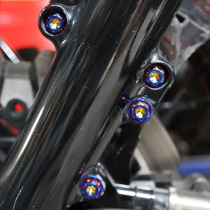 Kit de Boulons Titane Garde-boue Avant / Adaptateur d'Étrier Radial pour Harley Touring, Softail, Sportster – photo 4/14