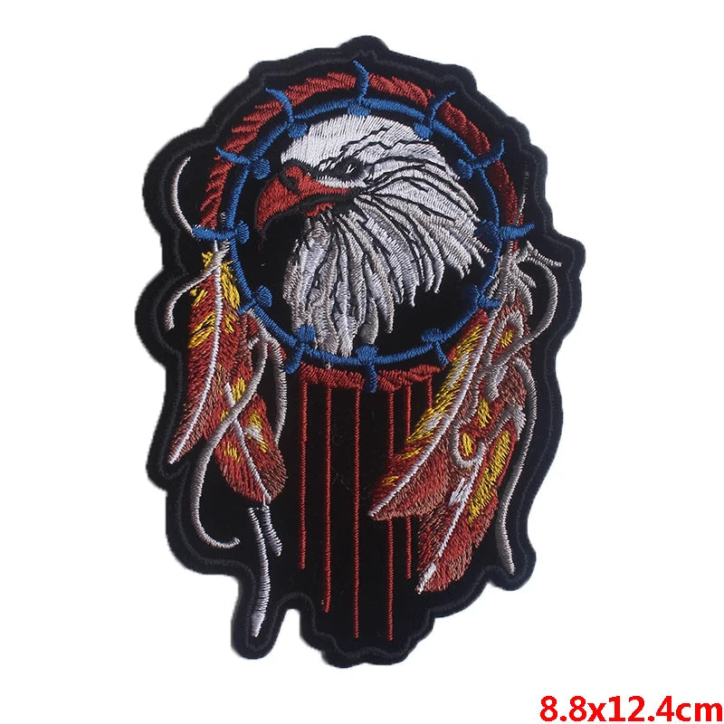 Écusson brodé biker/punk thermocollant - vue 34
