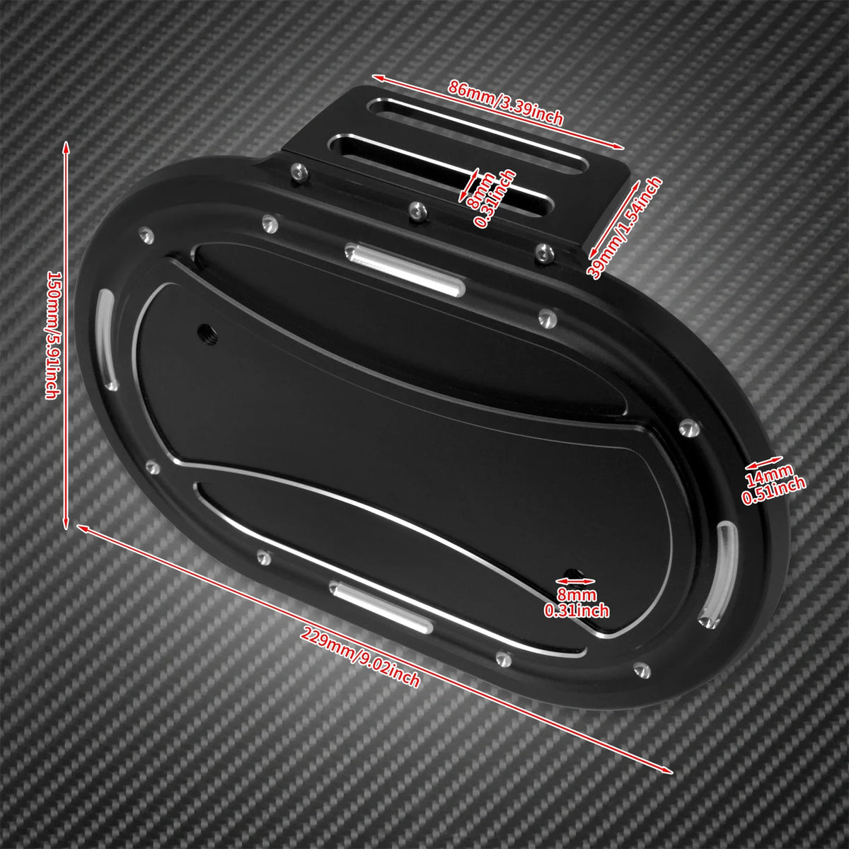 Cache de Boîtier de Filtre à Air (Airbox Cover) - Harley-Davidson M8 Touring 2017-Up & Softail 2018-Up – photo 5/8
