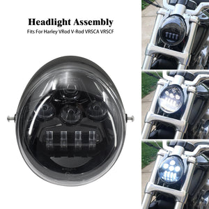 Phare LED complet pour Harley V-Rod - vue 1
