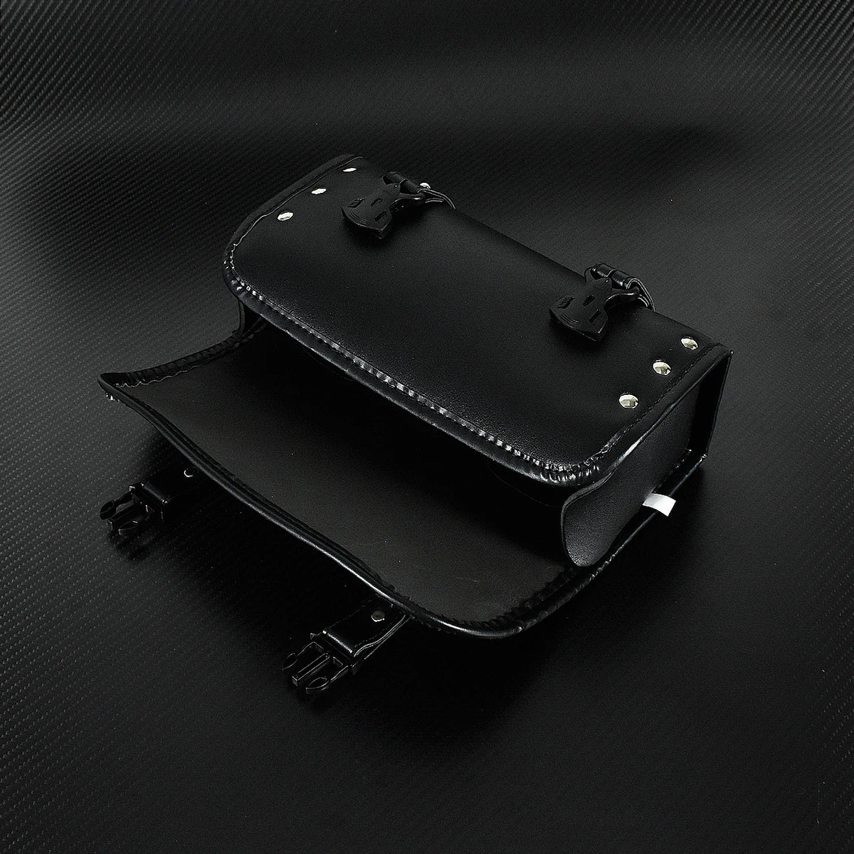 Sacoche Latérale de Selle Noire/Marron (Tool Bag) - Harley-Davidson Touring, Softail, Sportster, Dyna – photo 3/8