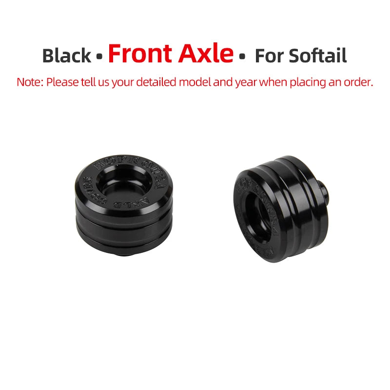 Caches d'Écrou d'Essieu Avant/Arrière CNC pour Harley Touring, Softail, Sportster – photo 17/24