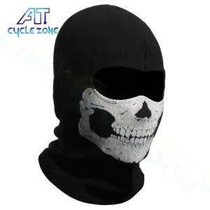 Cagoule moto tête de mort coupe-vent