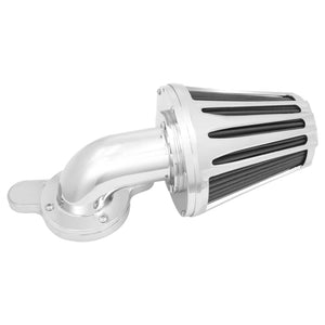 Filtre à air usiné CNC en aluminium chromé pour Harley-Davidson - vue 3