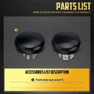 Caches d'Écrou d'Axe Avant - Harley-Davidson Touring CVO FLHXSE/FLTRXSE 2023 et plus, FLHX/FLTRX 2024 et plus, FLHXU – photo 5/7