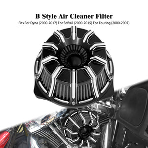Filtre à air CNC chromé à cornet apparent pour moto Harley-Davidson - vue 20