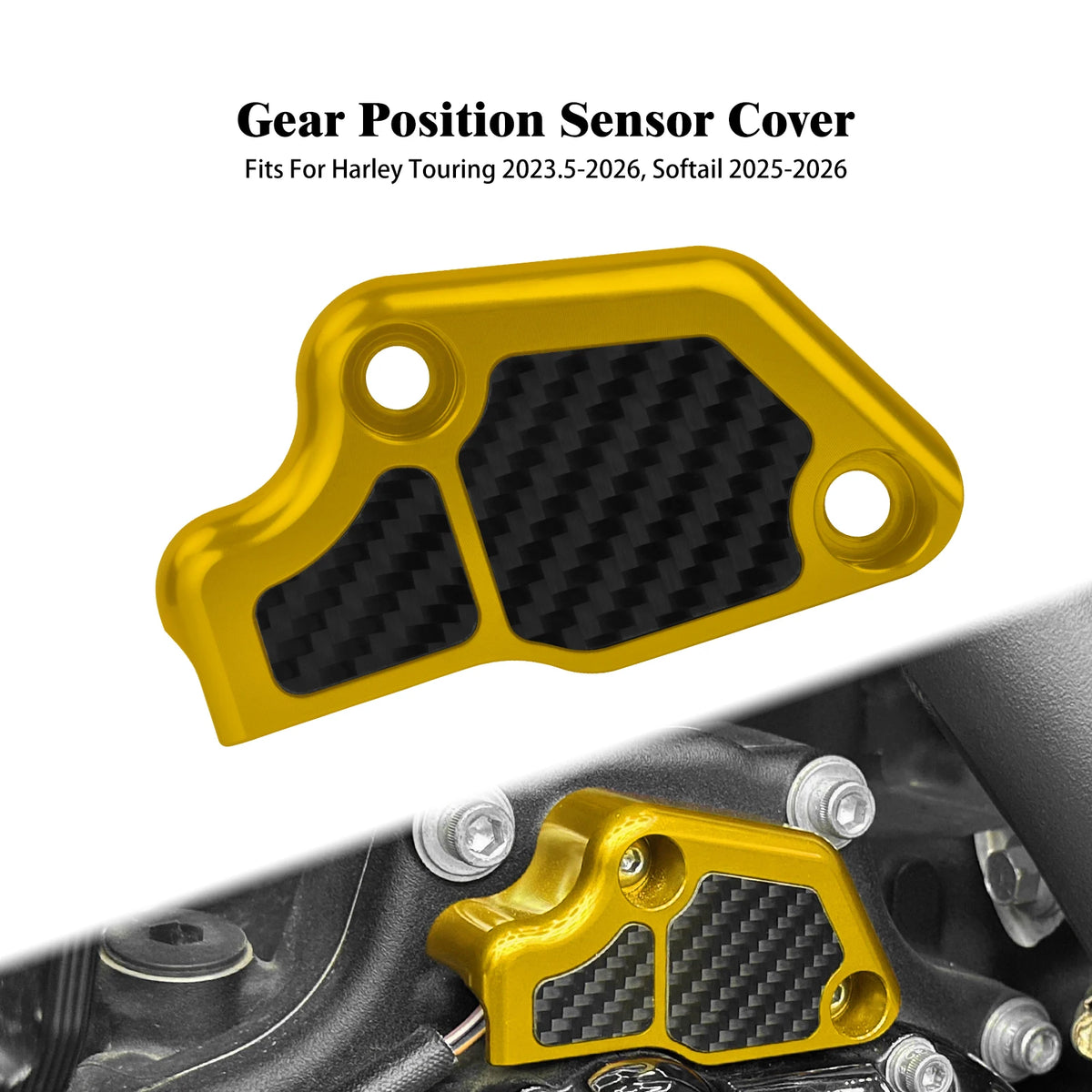 Cache de Capteur de Position de Vitesse Effet Carbone - Harley-Davidson Touring 2023.5-2026 et Softail 2025-2026 – photo 12/12
