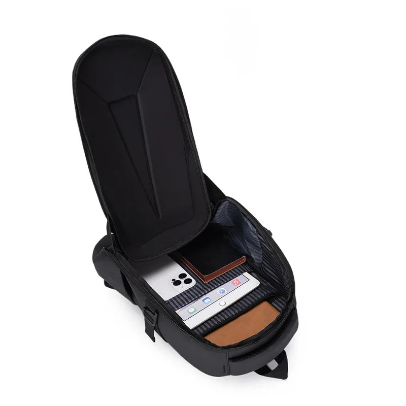 Sac à dos coque rigide noir pour moto et ordinateur portable - vue 5