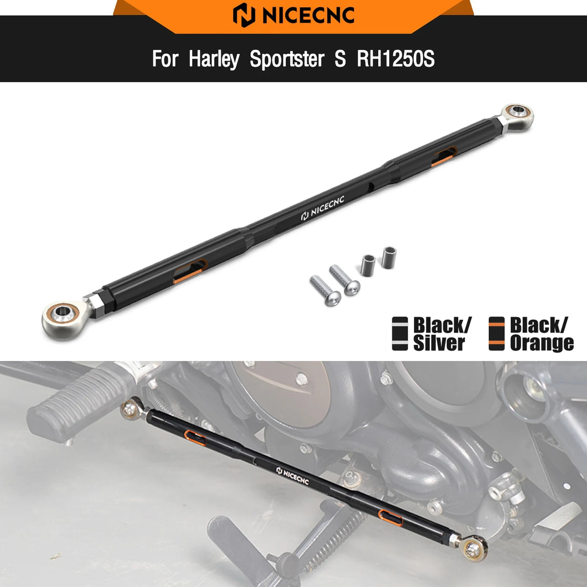 Tringlerie de Sélecteur CNC pour Harley Sportster S RH1250S 2021-2024 – photo 1/8