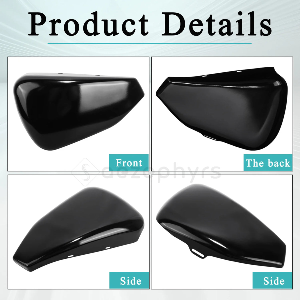 Cache de batterie gauche pour Harley Sportster - vue 5