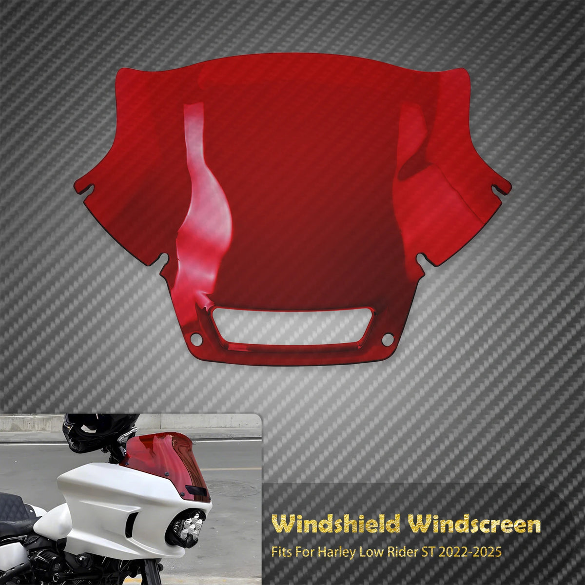 Pare-Brise 8" (Windshield) Multicolore - Harley-Davidson Low Rider ST 2022-2025 – photo 8/11
