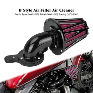 Filtre à air CNC gris et rouge pour moteur Harley-Davidson - vue 9