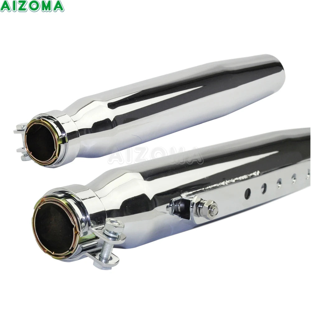 Système d'échappement pour Harley-Davidson Sportster XL, Dyna, Touring, Softail, ainsi que Suzuki et Honda (montage universel, style Café Racer) – photo 9/10
