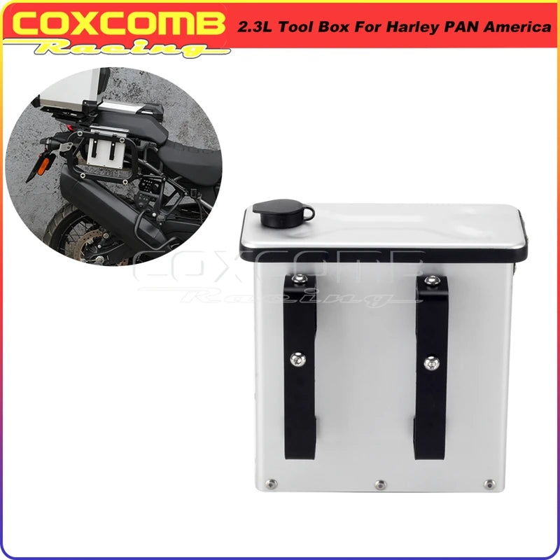 Boîte à outils en aluminium noir pour Harley-Davidson Pan America 1250 - vue 8