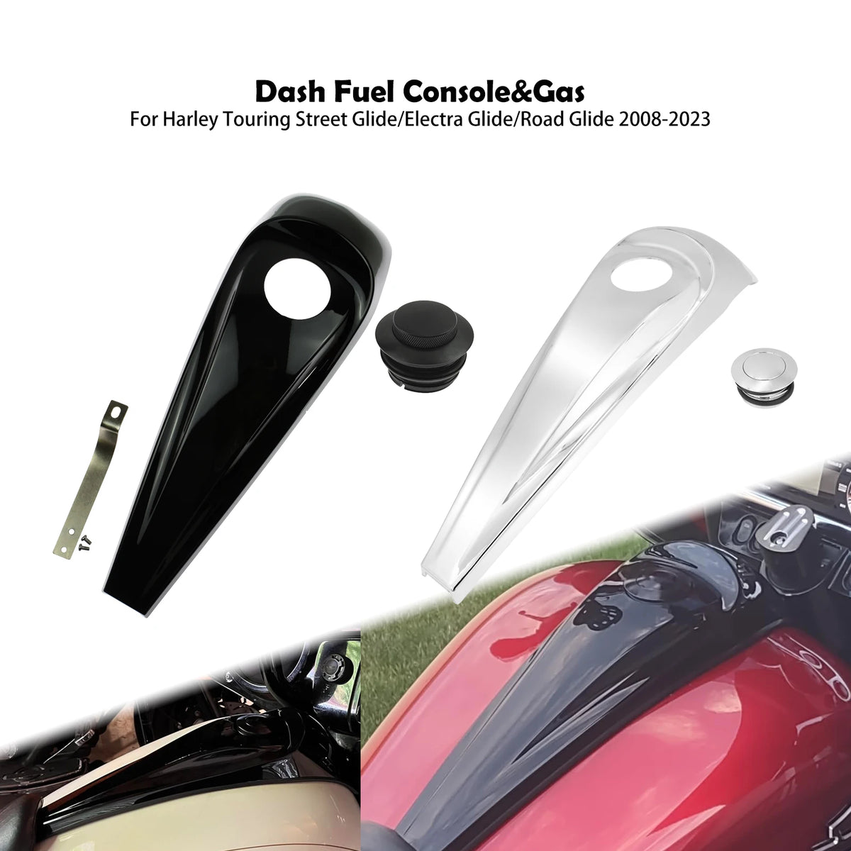 Console de Réservoir et Bouchon d'Essence - Harley-Davidson Touring 2008-2023 – photo 1/8