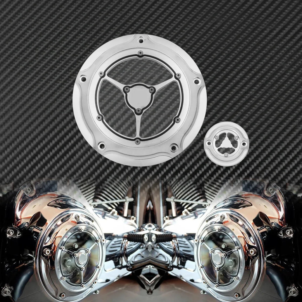 Cache carter d'embrayage et de distribution (derby/timer cover) - Harley-Davidson Touring 2016 et plus – photo 7/9