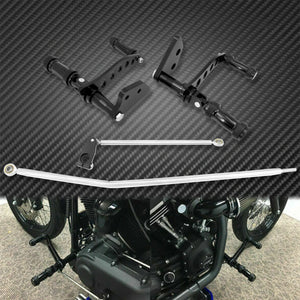 Kit commandes avancées en aluminium massif pour Harley-Davidson Dyna Street Bob 2006-2017, Fat Bob, Super Glide 00-15, Low Rider – photo 7/8