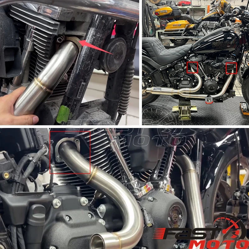 Kit de joints de bride d'échappement en acier inoxydable pour moto Harley-Davidson - vue 6