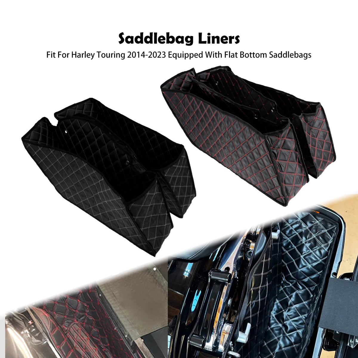 Doublures de sacoches (liners) imperméables pour Harley-Davidson Touring 2014-2022 – photo 1/8