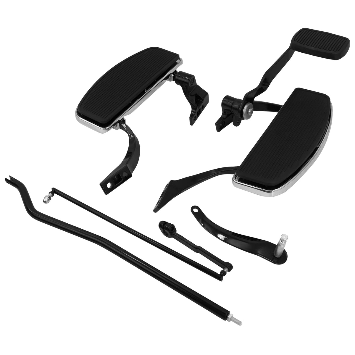 Kit complet commandes avancées, repose-pieds, biellettes et leviers en aluminium pour Harley-Davidson Sportster XL 883, 1200, 48, Iron, Softail, Dyna FXBB – photo 4/15