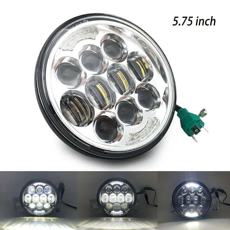 Phare LED noir 5,75 pouces avec feu de jour 40W pour Harley Sportster 883 et XL883 - vue 15