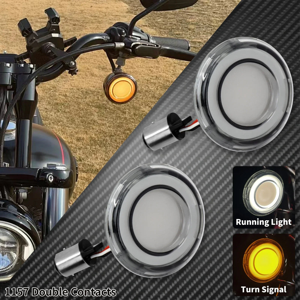 Clignotants LED Type Bullet Connecteur 1157 - Harley-Davidson Touring, Sportster, Softail, Dyna – photo 8/9