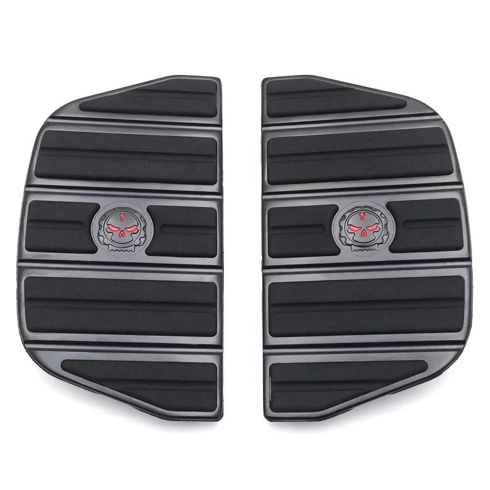 Kit d'inserts de repose-pieds passager motif tête de mort - Harley Touring/Softail Fat Boy – photo 7/7