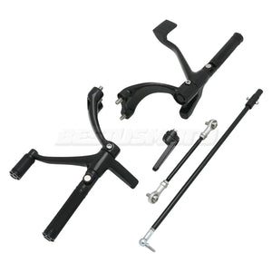 Kit complet commandes avancées CNC, repose-pieds, leviers et biellettes pour Harley-Davidson Sportster XL 883, 1200, 48 2004-2024 – photo 18/20