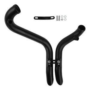 Drag pipes noir pour Harley Sportster Touring Softail Dyna - vue 3