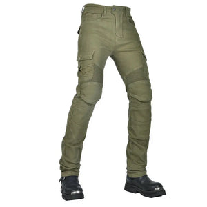 Pantalon motocross homme noir, protections genoux et hanches - vue 4