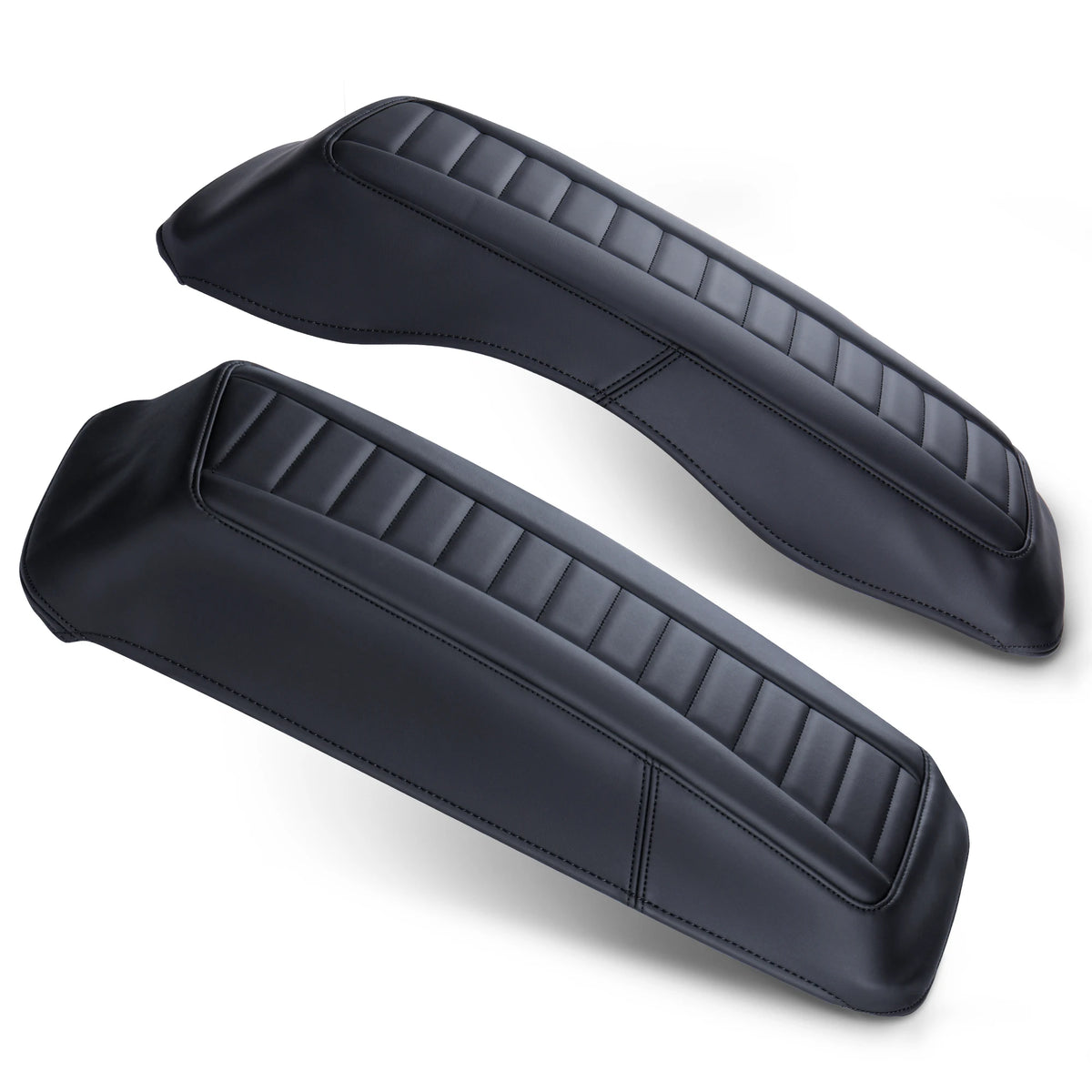 Caches de protection pour sacoches cavalières Harley Touring 1993-2013, cuir microfibre (la paire) - vue 11