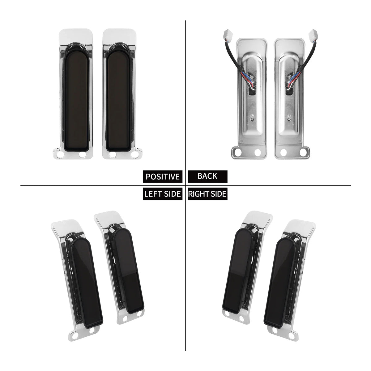 Feu LED de remplissage garde-boue/sacoche avec clignotant latéral arrière pour Harley Touring - vue 4