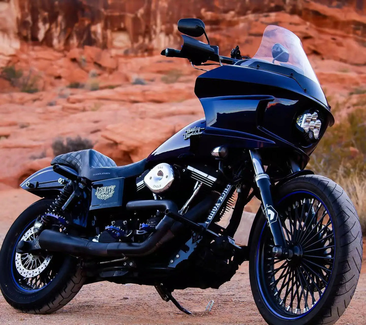 Protège-Mains Fumés pour Harley Softail Low Rider ST, Deluxe, Street Bob 2018-2023 – photo 3/11