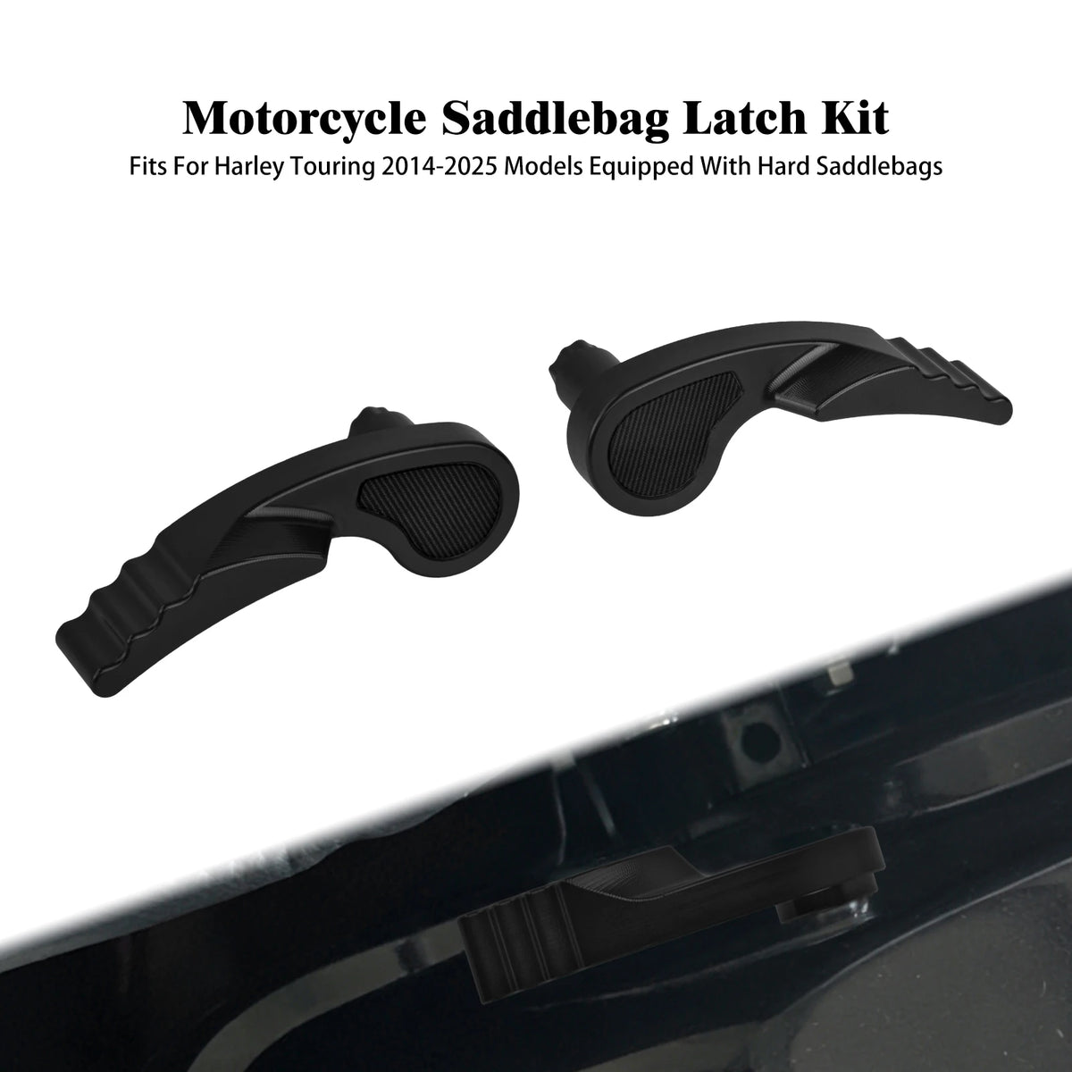 Fermoir de sacoche chromé pour Harley-Davidson Touring - vue 7