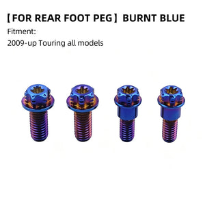 Boulons Titane Bras Oscillant / Repose-pieds Arrière pour Harley Touring et Trike – photo 18/24