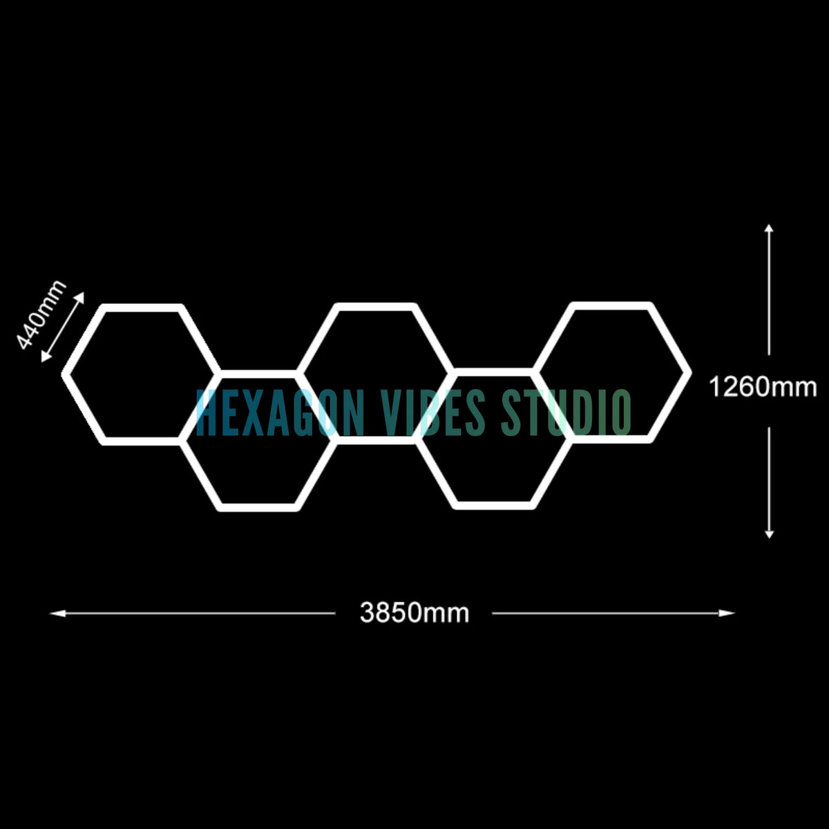 Panneau LED hexagonal nid d'abeille 6500K pour garage, salon de coiffure et atelier – photo 25/36